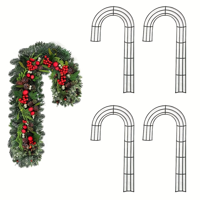 Wreath Form Wire - 1/2/4 قطع من قواعد إكليل عيد
