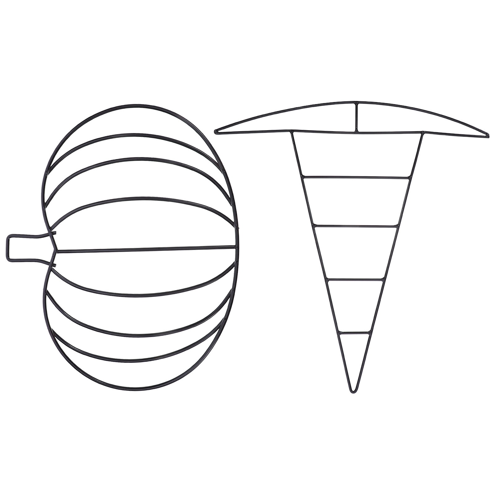 Wreath Form Wire - قطعتان من إطارات الأسلاك الحديدية على