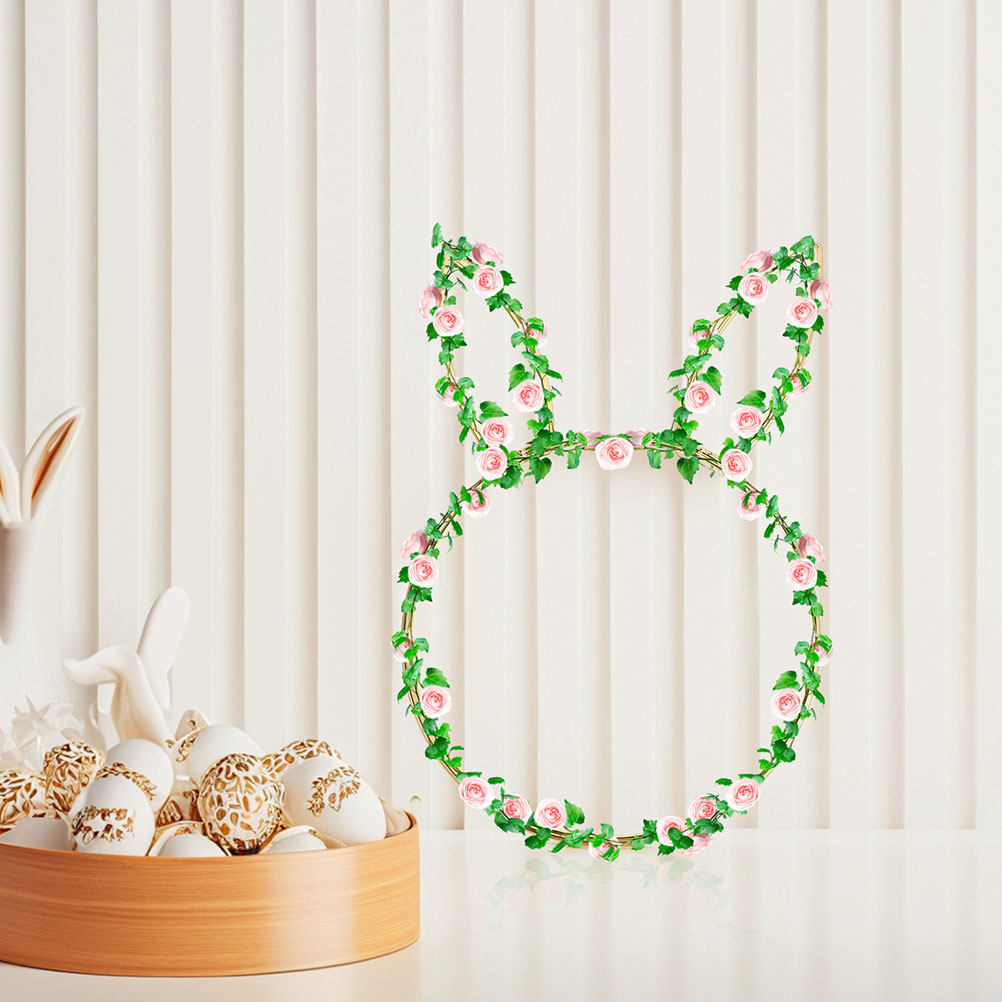 Wreath Form Wire - قطعتان من إطار سلكي حديدي على