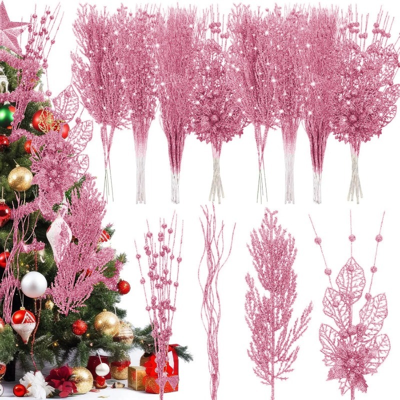 12 قطعة شجرة عيد الميلاد الورد - مراجعة Florist Supply Bulk وسعره