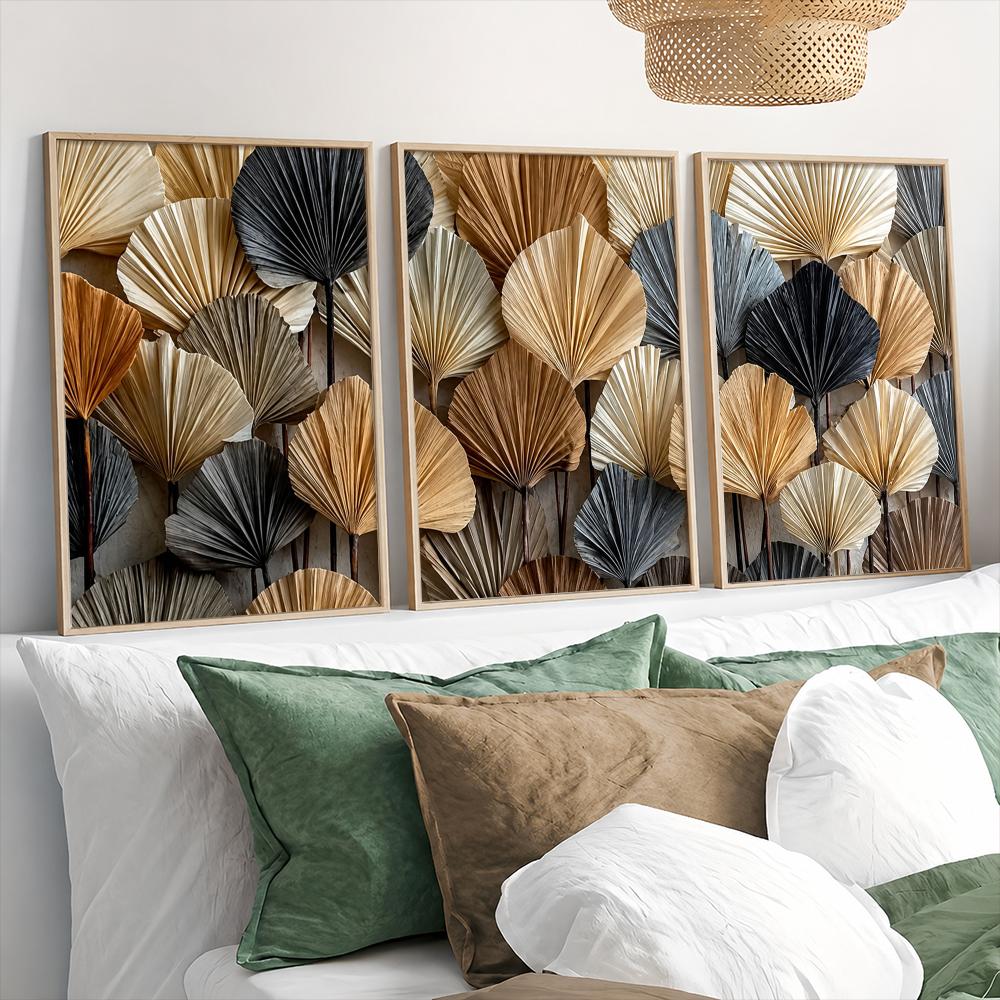 مجموعة ملصقات قماشية من 3 قطع  - مراجعة Palm Leaf Dried وسعره