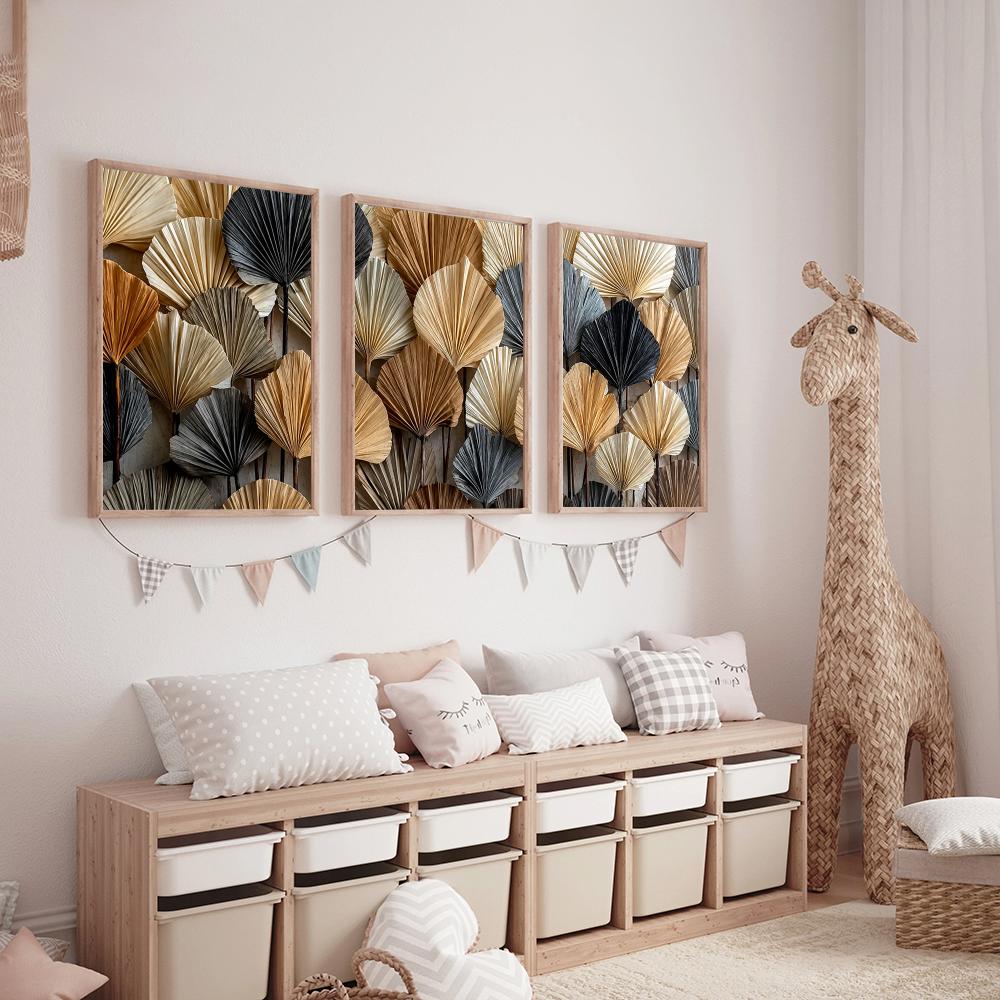 مجموعة ملصقات قماشية من 3 قطع  - مراجعة Palm Leaf Dried وسعره