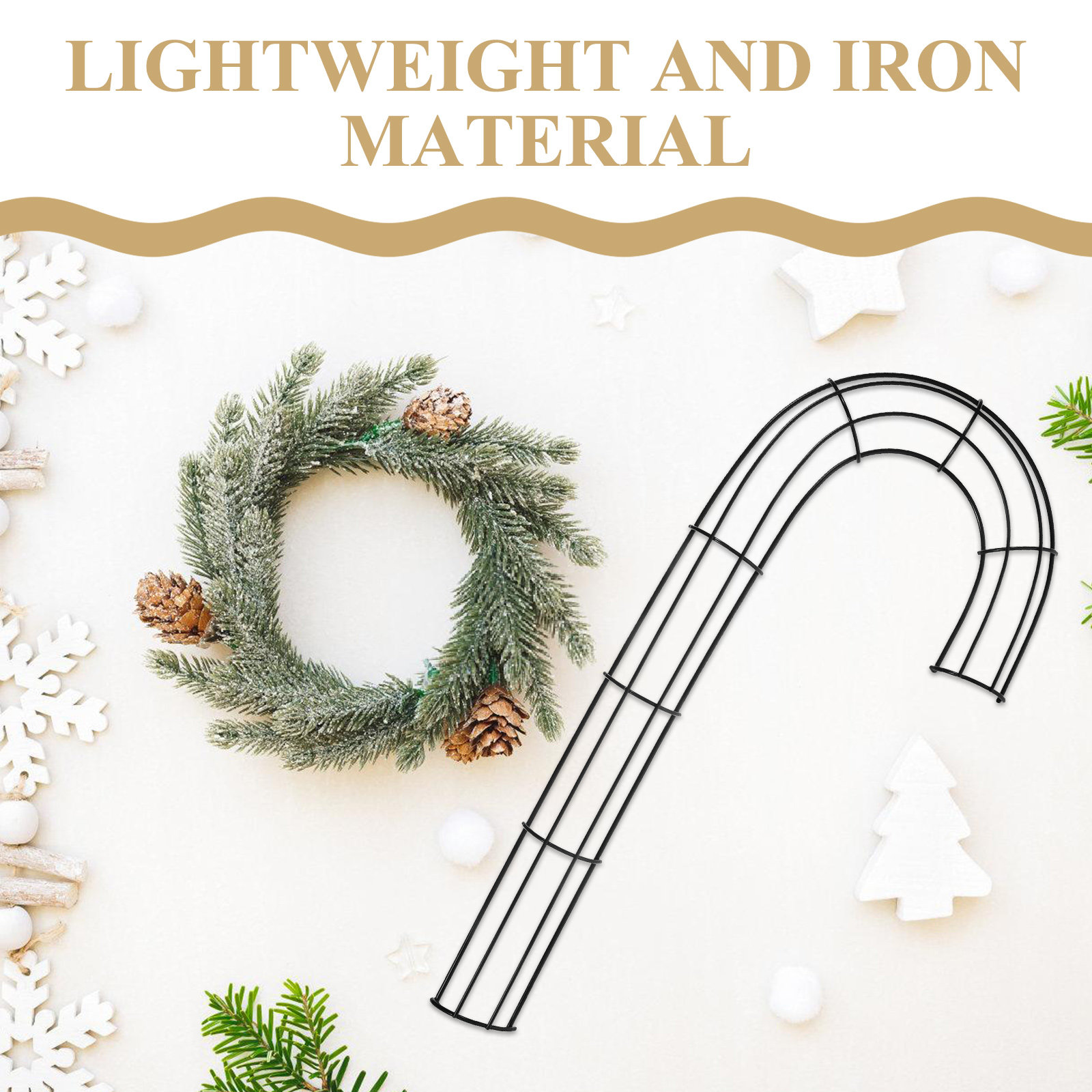 قطعتان من إطار الزينة على شكل  - مراجعة Wreath Form Wire وسعره