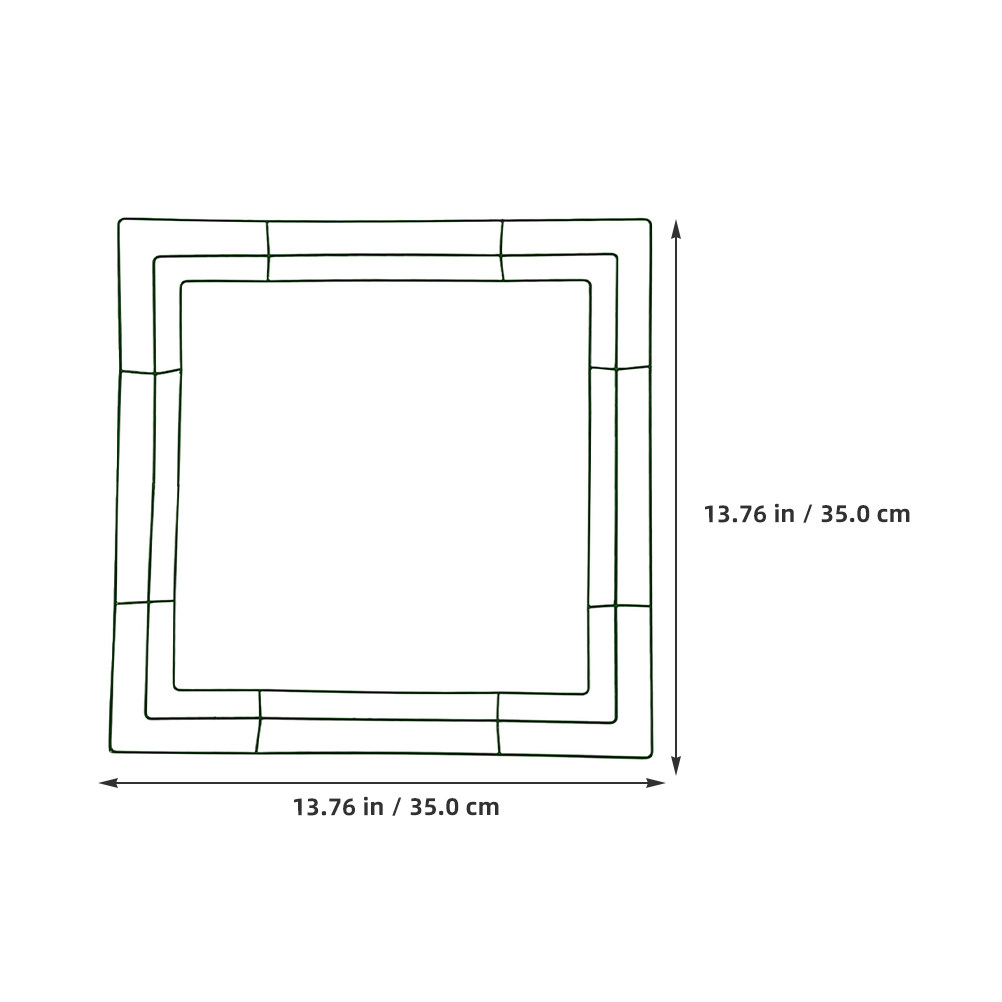إطار إكليل معدني مربع 35x35 سم - مراجعة Wreath Form Wire وسعره